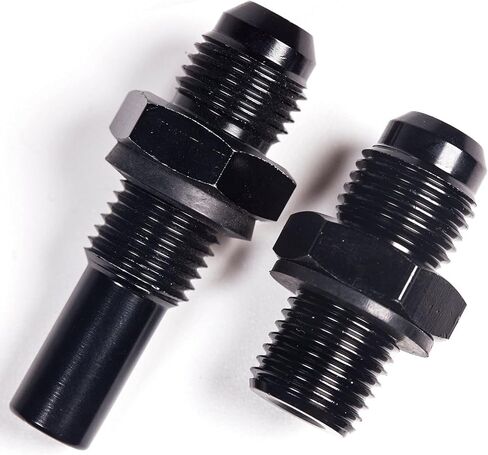 4L60E 6 AN x 1/4NPS Transmission Cooler Adapter Fittings Front and Rear -AOD TH350 TH400 700R4 200-4R TR6060 4R100 4R70W C5 Aluminum 551114 (Pack Of 2) in Kuwait