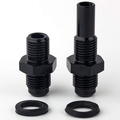 4L60E 6 AN x 1/4NPS Transmission Cooler Adapter Fittings Front and Rear -AOD TH350 TH400 700R4 200-4R TR6060 4R100 4R70W C5 Aluminum 551114 (Pack Of 2) in Kuwait