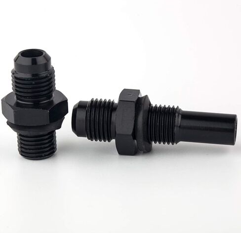 4L60E 6 AN x 1/4NPS Transmission Cooler Adapter Fittings Front and Rear -AOD TH350 TH400 700R4 200-4R TR6060 4R100 4R70W C5 Aluminum 551114 (Pack Of 2) in Kuwait