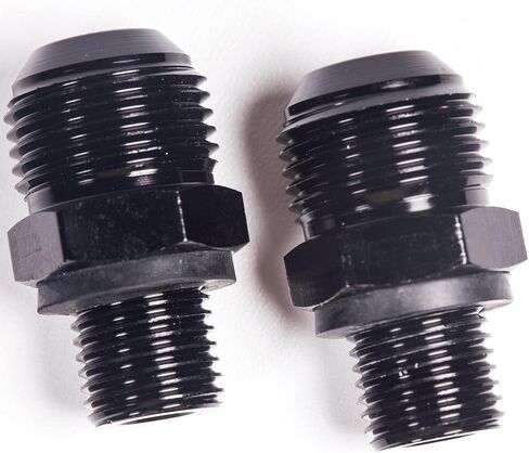 4L60E 6 AN x 1/4NPS Transmission Cooler Adapter Fittings Front and Rear -AOD TH350 TH400 700R4 200-4R TR6060 4R100 4R70W C5 Aluminum 551114 (Pack Of 2) in Kuwait