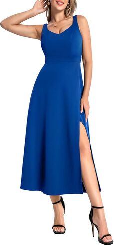 Bbonlinedress Maxi Cocktail Evening Party Dress Long Slit Prom Formal Wedding Bridesmaid Dresses in Kuwait
