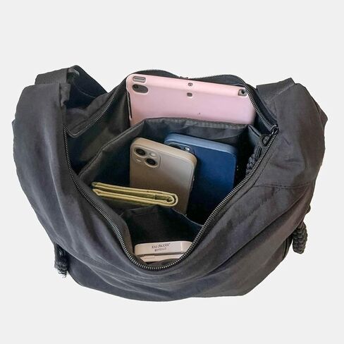 GRPKSSIB حقيبة الهلال النايلون المتشرد حقائب كروسبودي حقيبة رافعة عادية حقائب كتف مترهل حقيبة ساعي السفر للنساء الرجال in Kuwait