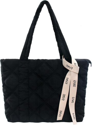 حقيبة حمل مبطنة منتفخة للنساء، محفظة كروس مبطنة منتفخة، حقيبة كتف ناعمة وخفيفة الوزن مع سحاب in Kuwait