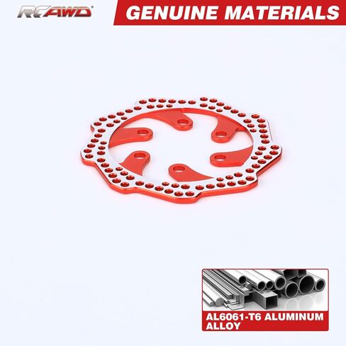 دوار الفرامل الخلفية RCAWD 6061 الشب LOS261004 لجزء ترقيات الدراجة النارية Losi 1/4 Pro Moto-MX باللون الأحمر in Saudi Arabia