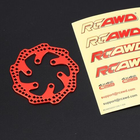 دوار الفرامل الخلفية RCAWD 6061 الشب LOS261004 لجزء ترقيات الدراجة النارية Losi 1/4 Pro Moto-MX باللون الأحمر in Saudi Arabia