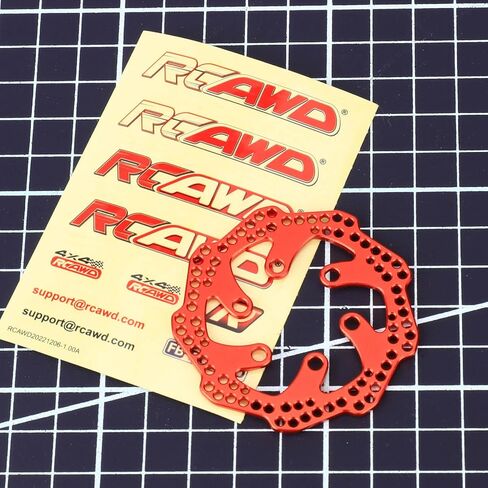 دوار الفرامل الخلفية RCAWD 6061 الشب LOS261004 لجزء ترقيات الدراجة النارية Losi 1/4 Pro Moto-MX باللون الأحمر in Saudi Arabia