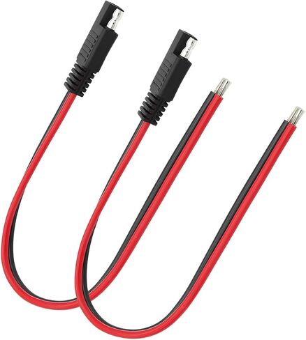 Mandark 2PCS Car SAE Extension Cable, 10AWG Quick Disconnect Automotive SAE to SAE Wire Harness Plug with Connector, Vehicle Extension Cable, Universal for Trolling, Solar Panel, Motor in Saudi Arabia