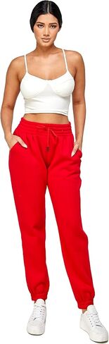 IUUI Sweatpants للنساء عالية مكدسة الخصر الصوف المرأة الركض مع جيوب صالة السراويل لممارسة اليوغا تجريب in Saudi Arabia