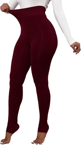 Women Winter Warm Leggings Elastic Thick Velvet Thermal Legging Pants Fleece Lined Tights in Saudi Arabia