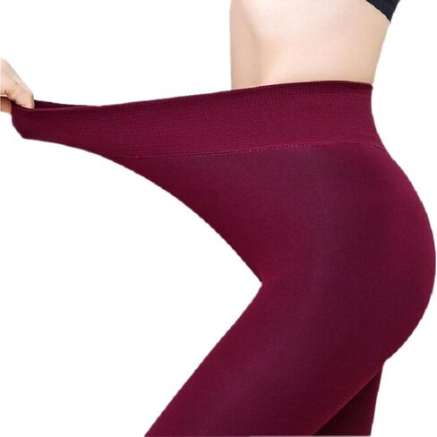 Women Winter Warm Leggings Elastic Thick Velvet Thermal Legging Pants Fleece Lined Tights in Saudi Arabia