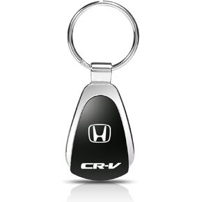 Au-TOMOTIVE GOLD, INC. Officially Licensed Black Teardrop Key Chain for Honda CR-V
