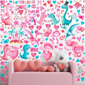 6 Sheets/ 214 Pcs Valentine's Day Wall Decals Removable Love Heart Wall Stickers Red Heart Window Stickers Wedding Anniversary Romantic Love Decoration for Holiday Living Room Home Kitchen Art Decor