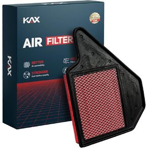 KAX Premium Engine Air Filter, CA11942 Replacement for Hyundai Sonata 2015-2019, Kia Optima 2016-2020 2.0L 2.4L, Advanced Air Filter Media, Increased Acceleration