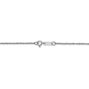 14k White Gold Rope Chain Necklace Bracelet or Anklet
