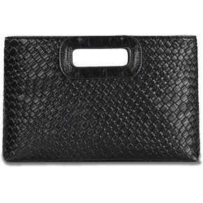 Emprier Clutch Purse for Women Faux Leather Evening Bags With Chain,for Prom Cocktail Wedding