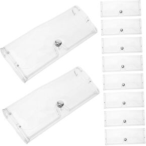 BESTOYARD Transparent Case 10pcs Transparent Glasses Case Travel Hard Shell Pouch Plastic Plastic Box