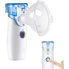 Portable Mesh Nebulizer Handheld Nebulizer for Cough, Portable Personal Cool Mist Steam Inhaler for Sinus Cold,Kids Adults Use