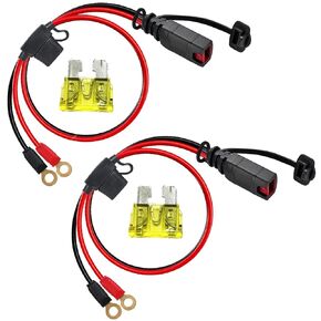 LaWana Wire Harness Compatible with NOCO GC002 X-Connect M6 1/4in Eyelet Terminal Connector Starter Cable(2 Pack