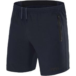 TCA Elite Tech Men Gym Athletic Workout Running Shorts for Men with Zipper Pockets
