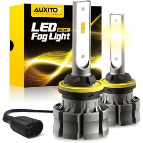 مصابيح ضباب AUXITO 880 LED، 6000LM 6500K ضوء أبيض بارد، سطوع 300% 885 893 899 مصابيح ضباب LED، رقائق CSP LED، استبدال DRL للسيارات، حزمة من 2