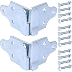 Trailer Side rail Corner Connectors Trailer Wood Sides Latch Rack - with Screws 2 Sets (4 pcs)