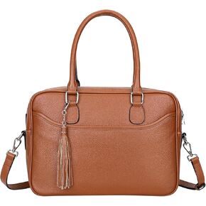 Over Earth Leather Satchel Handbags for Women Genuine Leather Purse Top Handle Shoulder Bag