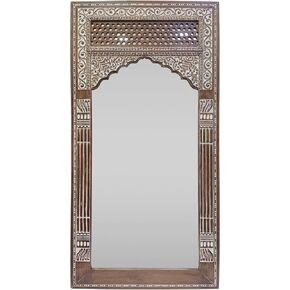 Christopher Knight Home Upsata Standing Mirror, White Washed + Clear