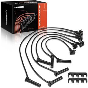 A-Premium Ignition Spark Plug Wires Compatible with Ford Mustang 2007 2008 2009 2010, 4.0L, 6-PC Set