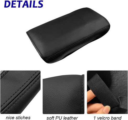 DEYTOP Center Console Cover for Hyundai Tucson 2022 2023 2024 Accessories Car Armrest Cover for Hyundai Tucson 2024 Accessories Anti-Scratch Leather Armrest Protector (Black with Black Stitches) in Kuwait