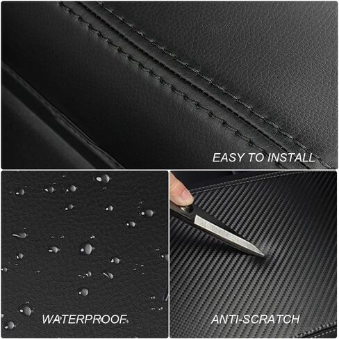 DEYTOP Center Console Cover for Hyundai Tucson 2022 2023 2024 Accessories Car Armrest Cover for Hyundai Tucson 2024 Accessories Anti-Scratch Leather Armrest Protector (Black with Black Stitches) in Kuwait