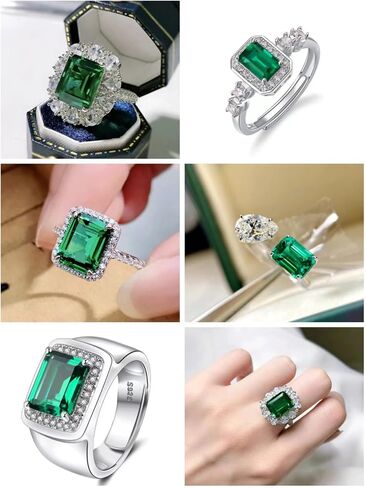 Moissanite Loose Stones Emerald Excellent Cut Natural Green Gemstone VVS1 Lab Diamond Gem for Custom Jewelry Making 1.0-3.0ct with Certificate in Saudi Arabia