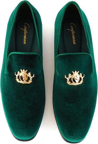 Men's Multiple Colors Penny Slip-on Velvet Loafer Cushioned Suede Tuxedo Dress Shoes Luxurious Smoking Slipper Party Prom Wedding Shoes Comfortable Lightweight in Saudi Arabia