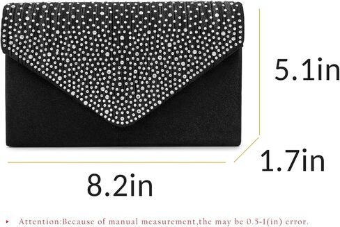 Milisente Evening Bag for Women Glitter Rhinestone Wedding Evening Purse Crystal Envelope Crossbody Shoulder Clutch Bags in Kuwait