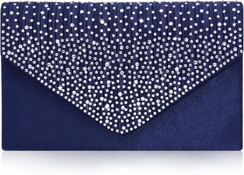 Milisente Evening Bag for Women Glitter Rhinestone Wedding Evening Purse Crystal Envelope Crossbody Shoulder Clutch Bags in Kuwait
