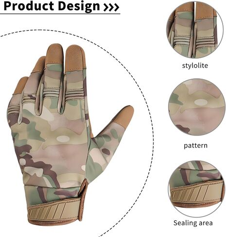 Motorcycle Gloves for Men & Women - Touchscreen, Breathable & Anti-Slip Grip Gloves for Dirt Bike, ATV, Motocross, MTB Riding in Saudi Arabia