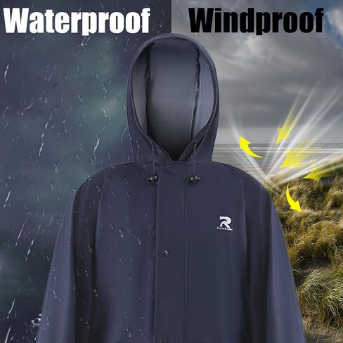 Rain Suits for Men Women Waterproof One Piece Rain Jacket & Pant Workwear Coverall in Kuwait