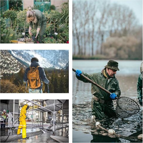 Rain Suits for Men Women Waterproof One Piece Rain Jacket & Pant Workwear Coverall in Kuwait