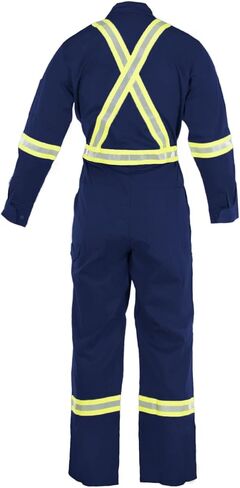 Just In Trend Flame Resistant Hi Vis Reflective Coverall with Leg Zipper in Saudi Arabia