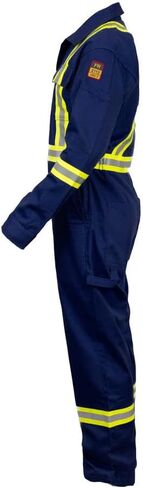 Just In Trend Flame Resistant Hi Vis Reflective Coverall with Leg Zipper in Saudi Arabia