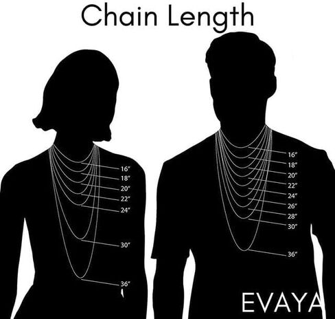 EVAYA Real Solid 14k Gold Cuban Chain (2mm-3mm Width, 16"-24" Length) - For Men & Women - Durable, Resistant to Tarnishing & Lasts a Lifetime in Saudi Arabia