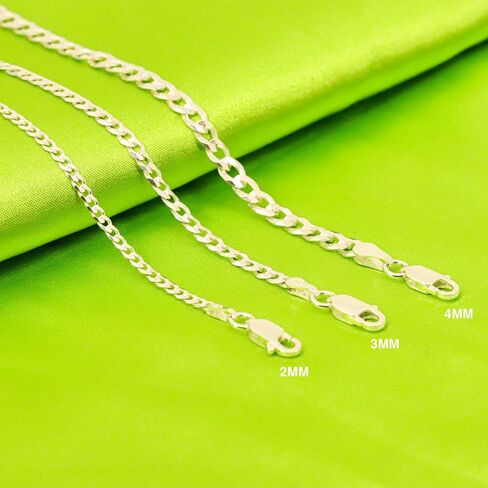EVAYA Real Solid 14k Gold Cuban Chain (2mm-3mm Width, 16"-24" Length) - For Men & Women - Durable, Resistant to Tarnishing & Lasts a Lifetime in Saudi Arabia