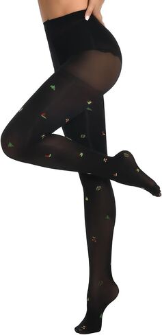 Yilanmy Christmas Tights Patterned Tights for Women in Saudi Arabia