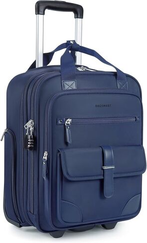 BAGSMART Carry on Luggage with Wheels, 16-inch Underseat Travel Suitcase Airline approved, Lightweight Softside Carry-on Luggage for Airplanes Women Overnight Rolling Bags for Short Trip, Black in Kuwait