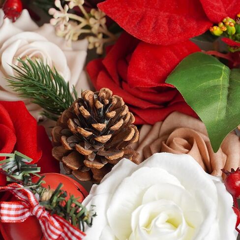 ASTRYAS 38pcs Artificial Flowers Combo Box Rainbow Colorful Fake Silk Flowers Bulks Spring Flowers Floral Arrangements for DIY Wedding Bridal Bouquet Christmas Party Home Decoration (Multi Color) in Saudi Arabia