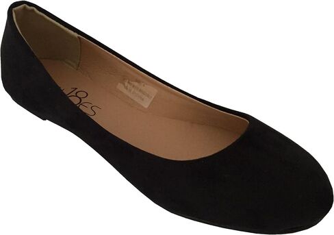 Shoes8teen Womens Ballerina Ballet Flats Shoes Leopard & Solids 14 Colors in Kuwait