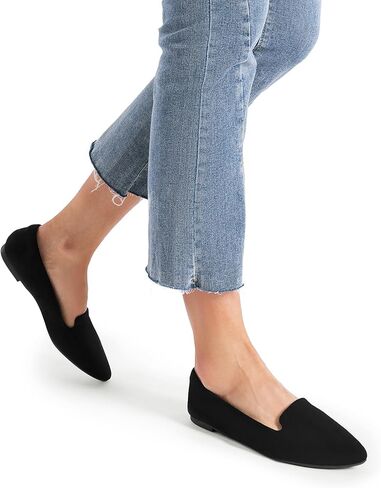 أحذية DREAM PAIRS النسائية المسطحة، أحذية مسطحة أنيقة سهلة الارتداء بمقدمة مدببة، أحذية كاجوال مريحة للعمل للعمل المكتبي in Saudi Arabia