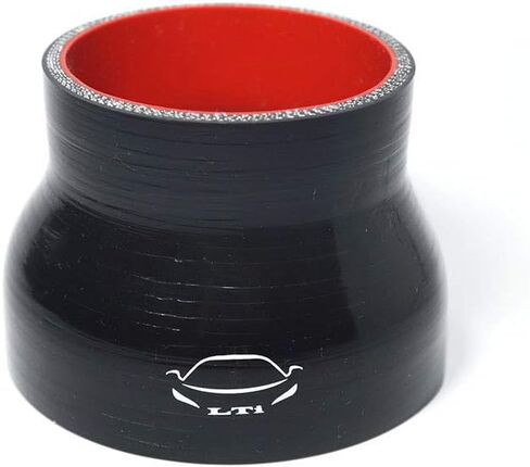 LTI Universal 4-Ply عززت عالية الأداء 3.25 "إلى 4" ID مستقيم خرطوم سيليكون مقرنة 83 مم إلى 102 مم (3.25 "-4" أسود) in Kuwait