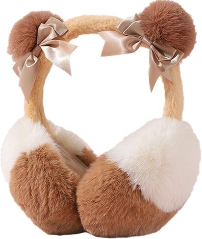Women Girls Winter Ear Muffs Warm Earmuffs Ear Cover Soft Plush Ear Muffs Plush Ear Warmers Outdoor Headband in Kuwait