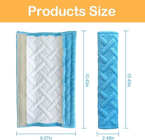 وسادات حزام مقعد السيارة، عبوتان من أغطية حزام الكتف الناعمة ذات الفراء لقيادة أكثر راحة، ملحقات داخلية للسيارة، وسادة حزام عالمية لجميع السيارات وأشرطة الظهر (أحمر) in Kuwait