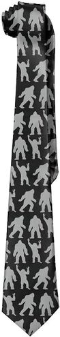Mens Bigfoot Sasquatch Big Foot Monster Urban Legend Necktie - Black - Neck Tie in Saudi Arabia